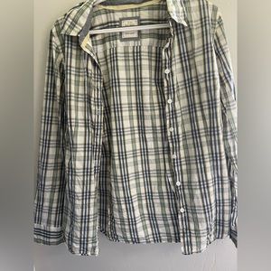 Women’s Plaid Button Down Top